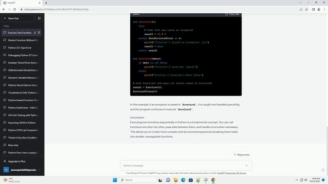 How to execute two functions sequently in python смотреть онлайн