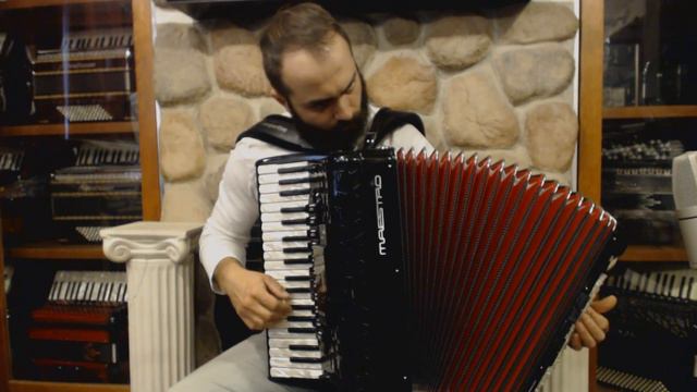 3636 - Black Cooperfisa Maestro Piano Accordion Double Tone Chamber BINCI LMMM 37 96 $4999 смотреть онлайн