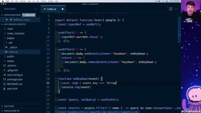 Browser Event Listeners in React for Search and Autocomplete смотреть онлайн