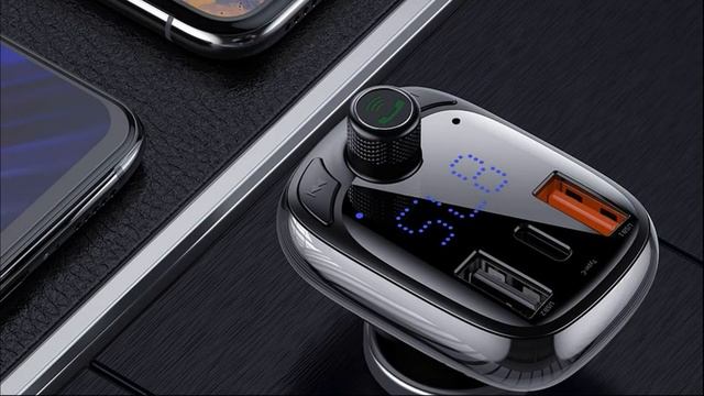 FM трансмиттер Baseus T Typed MP3 Car Charger S 13 Bluetooth 5 0 2USB3 4A + 1Type C5А QC3 0 QC4 0 смотреть онлайн