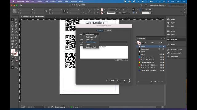 How to create a QR CODE in Adobe Indesign 2022 смотреть онлайн