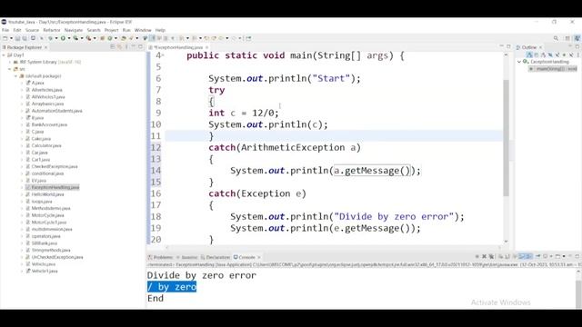 Checked and Unchecked Exceptions| Compile time and Runtime Exception| try catch finally throw throw смотреть онлайн