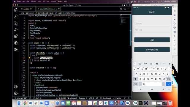 #23 React Native Async Storage | Local Store | Store Token | Store User Data смотреть онлайн