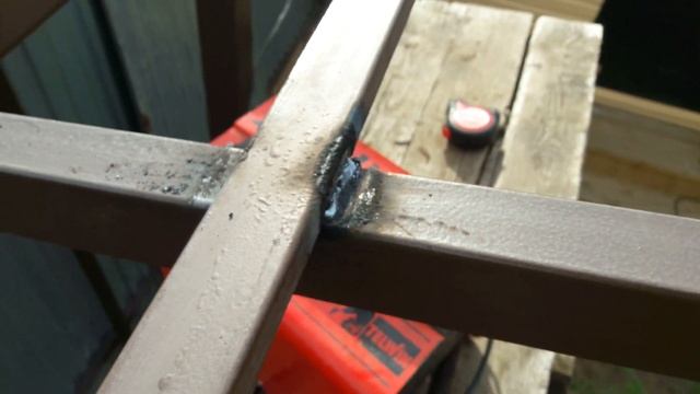 Строительство железного навеса. Часть 2. смотреть онлайн