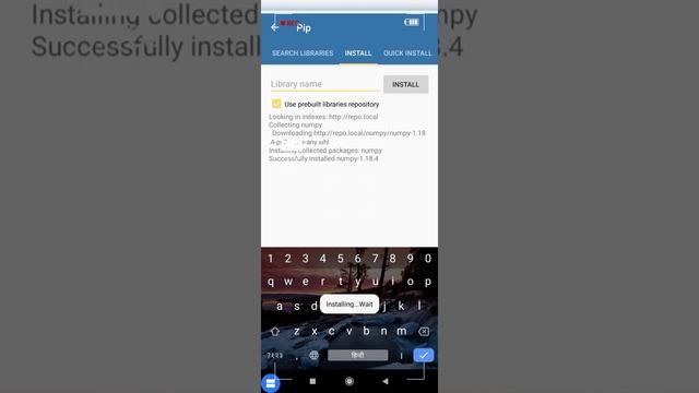 how to install numpy and pandas python program in pydroid3 mobile application ?? смотреть онлайн
