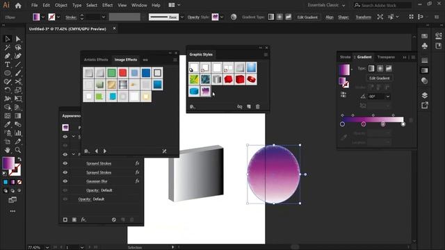 Graphic styles panel in Illustrator | Adobe illustrator Tutorial in Hindi Short Lesson - 53 смотреть онлайн