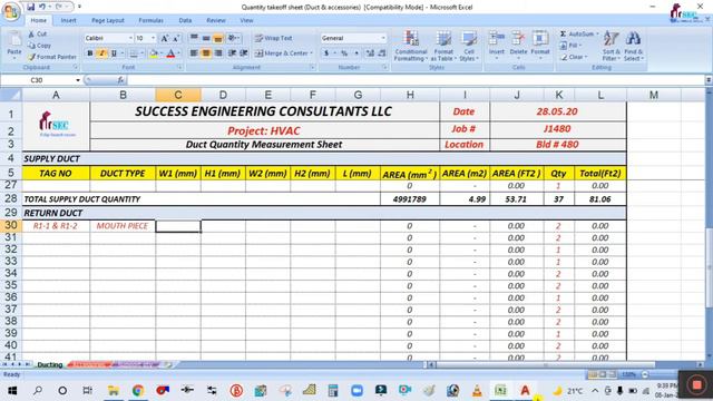 ESTIMATION AND COSTING FOR HVAC PROJECT II AS PER ACTUAL PROJECT. смотреть онлайн
