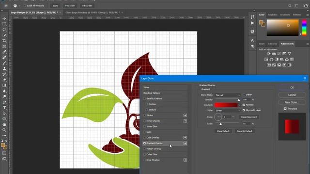 ECO PLANTATION AGRICULTURE LOGO DESGIGN TUTORIAL | ADOBE PHOTOSHOP смотреть онлайн