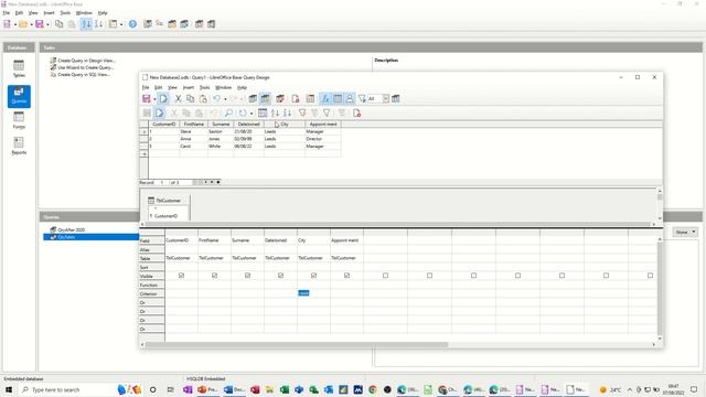 Basic Queries in LibreOffice Base database смотреть онлайн