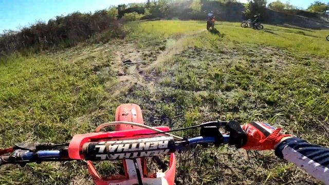 Положил мотор на 15 м/ч / Заклинил двигатель / Honda cr125 / GoPro смотреть онлайн