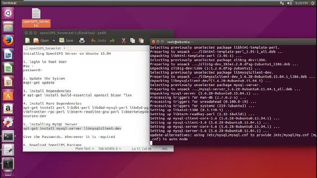 OpenSIPS Install on Ubuntu 15.04 смотреть онлайн