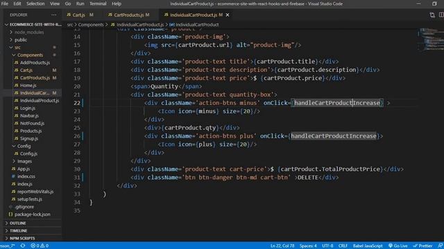 Ecommerce App With React Hooks & Firebase #8 Inc, Dec & Delete смотреть онлайн