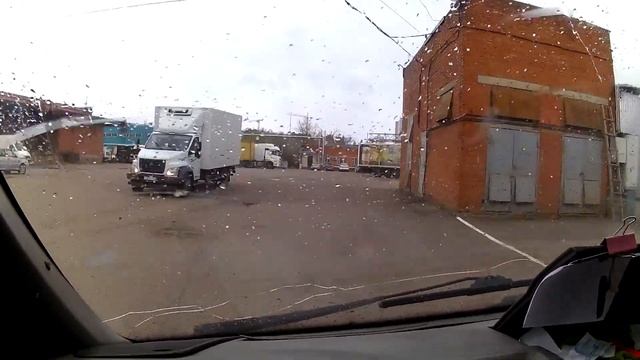 Работа на Газ 560. Москва МКАД пробки. смотреть онлайн