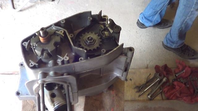 Разборка двигателя Ява 638 Часть 2 смотреть онлайн