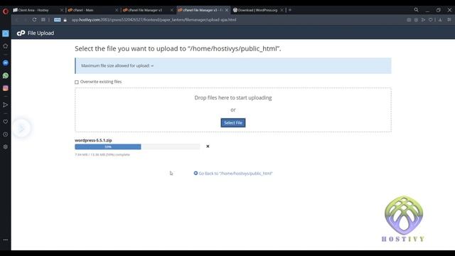 06 Uploading wordpress to Hostivy file manager смотреть онлайн
