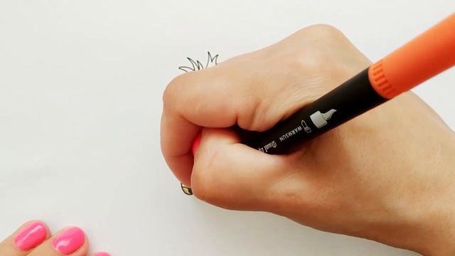 Как нарисовать морковку? Всего за 3 минуты! Простой рисунок! смотреть онлайн