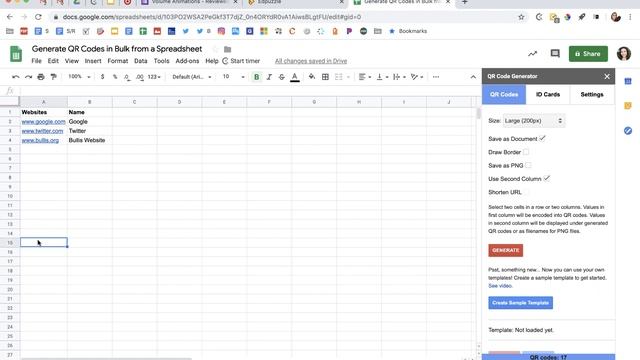 Generate QR Codes in Bulk from a Spreadsheet смотреть онлайн
