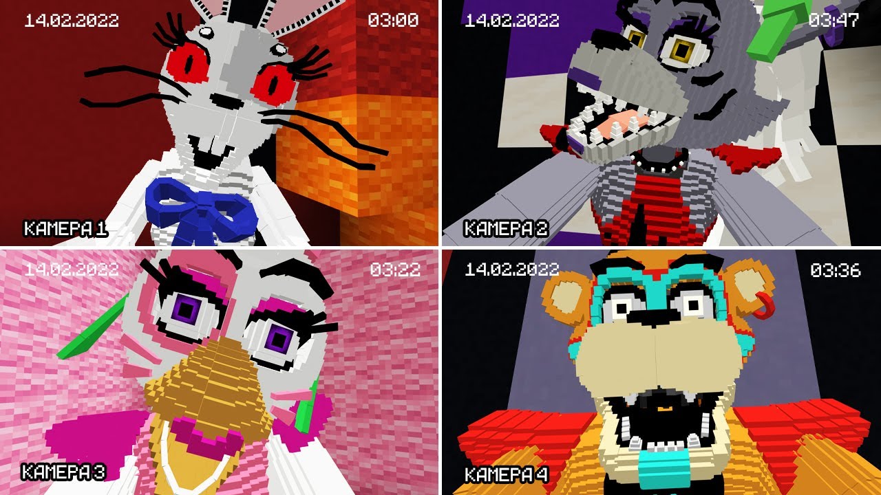 Заснял ВСЕХ АНИМАТРОНИКОВ ФНАФ 9 на скрытые камеры в МАЙНКРАФТ ! ФРЕДДИ ВЕННИ СОЛНЦЕ И ЛУНА FNAF 9 смотреть онлайн