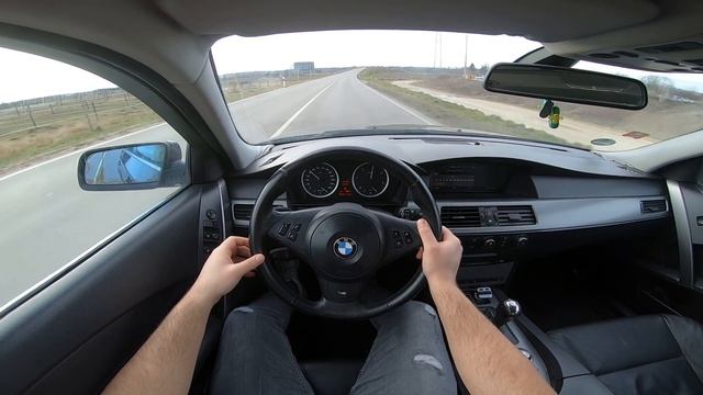 BMW E60 525D M Paket Automatik 177HP | POV Test Drive Onboard