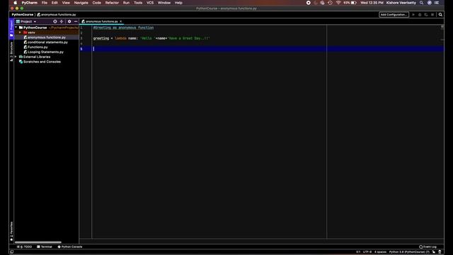 Session 23 Anonymous Functions in Python смотреть онлайн