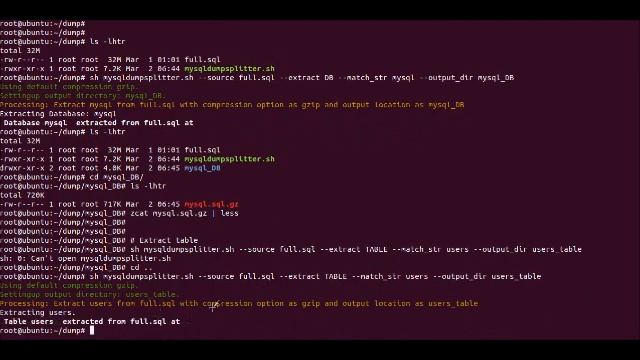 mysqldumpsplitter - extract or split mysql database / table from mysqldump смотреть онлайн