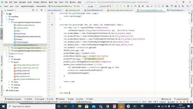 ListView Dynamically Add Remove Items in Android Kotlin смотреть онлайн