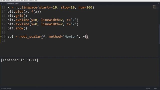 Ecuaciones NO lineales en Python (Parte 2) - Método de Newton-Raphson! смотреть онлайн