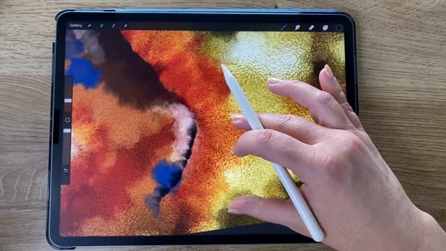 Create Abstract Artwork on top of a Foil Texture in Procreate | Step-by-Step Digital Art Tutorial смотреть онлайн