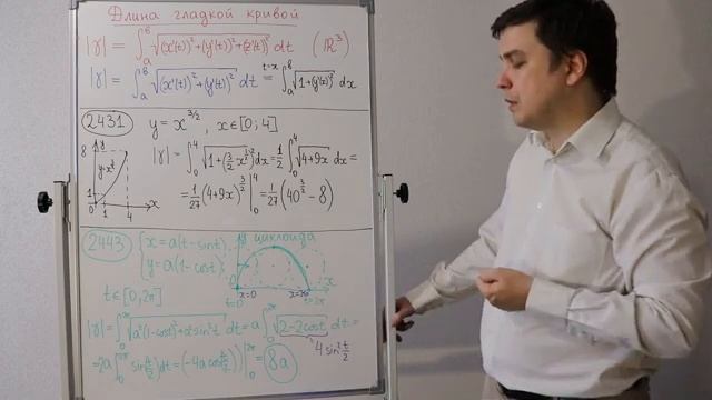 Определённый интеграл. Семинар 6. Кривая, путь, параметризация. Формулы для длин гладких кривых. смотреть онлайн