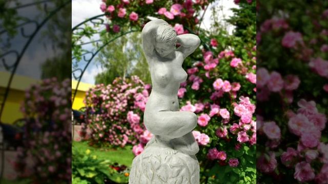 Красивые садовые скульптуры. смотреть онлайн