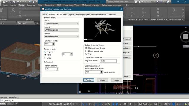 Vídeo 18 Cotas y textos AutoCAD Architecture смотреть онлайн