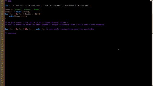 PHP boucle смотреть онлайн