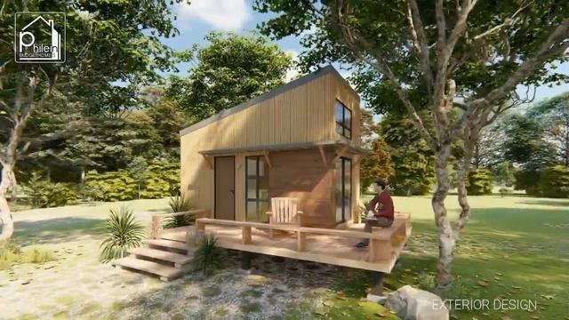 4 невероятных маленьких дома. Потрясающий уют. TINY HOUSE DESIGN смотреть онлайн