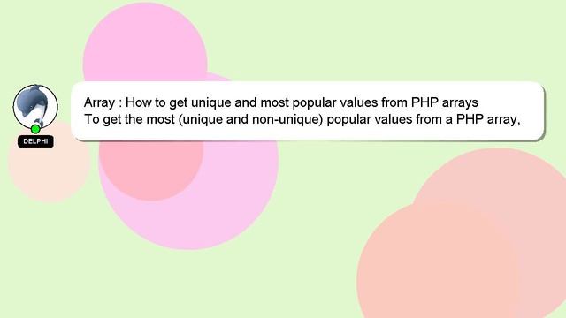 Array : How to get unique and most popular values from PHP arrays смотреть онлайн