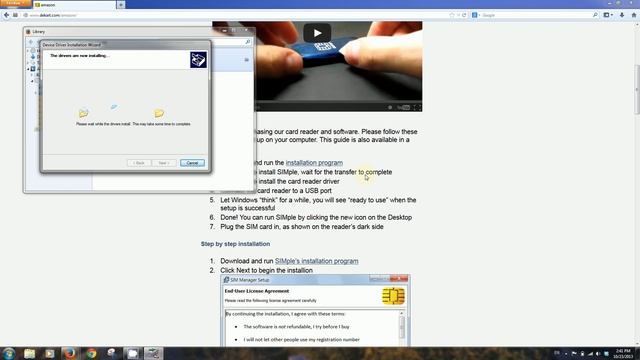 how to install the Dekart SIM card reader sold on Amazon смотреть онлайн