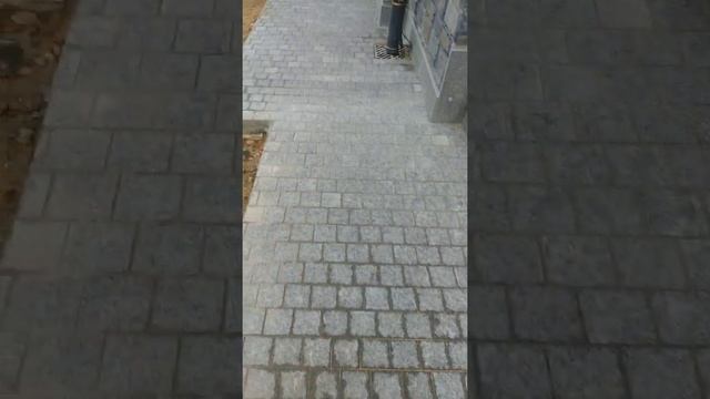 Мощение гранитной брусчаткой