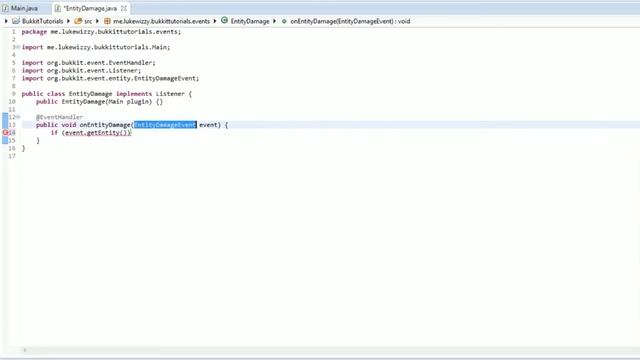 Bukkit Plugin Tutorials - Episode 2 (Event Listeners) смотреть онлайн
