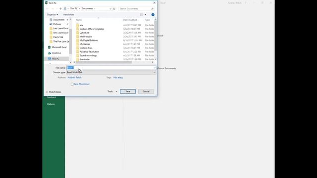 Let's Learn Excel: Video #5 Opening and saving a workbook смотреть онлайн