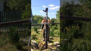 Сваекрут. Закручиваем сваи дрелью. Дрелью закрутили 133 сваю. Винтовые сваи. Калуга.