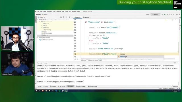Building Your first Python Slackbot смотреть онлайн