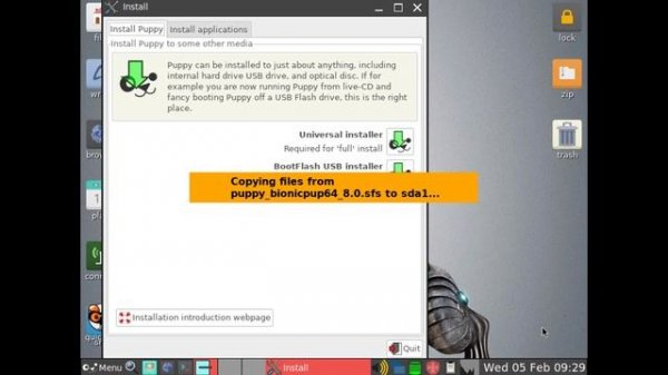 Puppy Linux Installation and Preview 2020