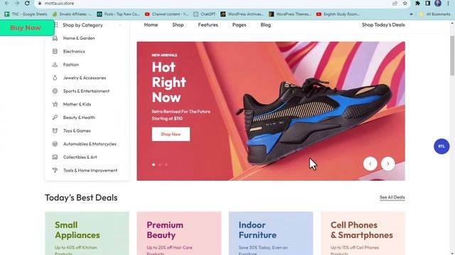 Motta Multi Vendor and Marketplace WordPress Theme смотреть онлайн