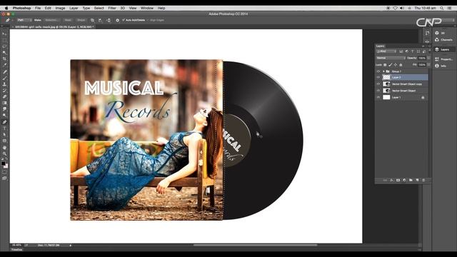 Cover & Template Design | Adobe Illustrator/Photoshop | Musical Records ( Part 2 ) смотреть онлайн
