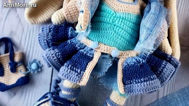 Амигуруми: схема Вязаного Зайки. Игрушки вязаные крючком - Free crochet patterns. смотреть онлайн