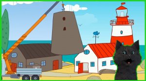 Три кота Стройка Дома для Супер кота ? Три Кота машинки и стройка! #7