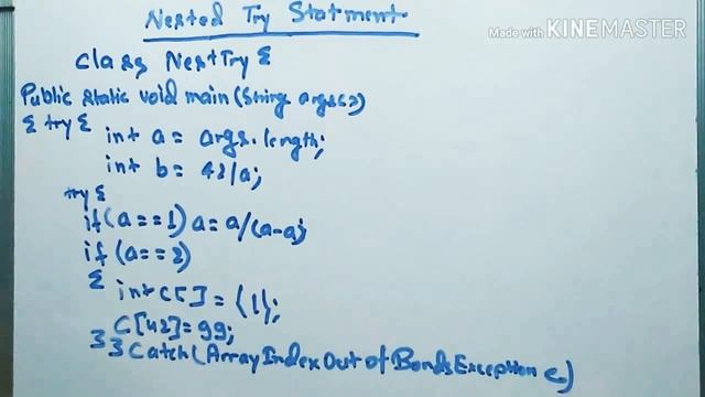 Nested Try statement смотреть онлайн