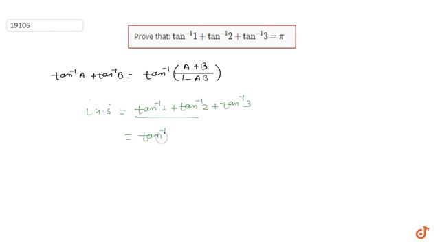 Prove that:
`tan^(-1)1+tan^(-1)2+tan^(-1)3=pi` смотреть онлайн