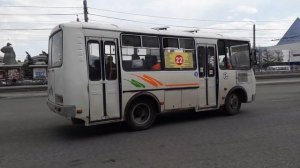 два автобуса паз 32054, маршруты 22, 218
