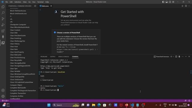 How to use powershell in visual studio code смотреть онлайн