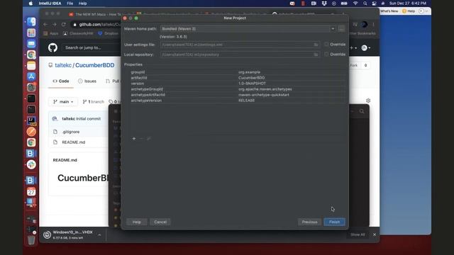 Maven Cucumber BDD Framework - configured with Github and IntelliJ - Part 1 from TalentTEK смотреть онлайн